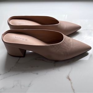 Vince leather mules